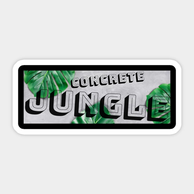 Roco Styles - Concrete Jungle Sticker by Roco Styles Music